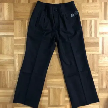 SONIA by SONIA RYEKIEL 블랙 슬랙스 꽃 자수 38