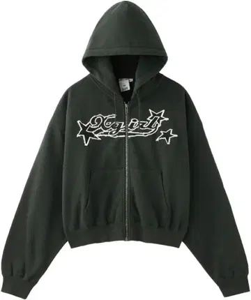 X girl-STAR LOGO ZIP UP HOODIE