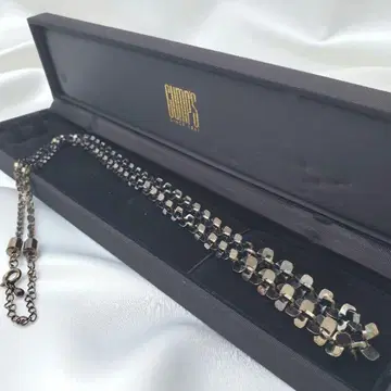 새상품급 GUMP'S 검프스 목걸이 블랙 건메탈릭 기하학