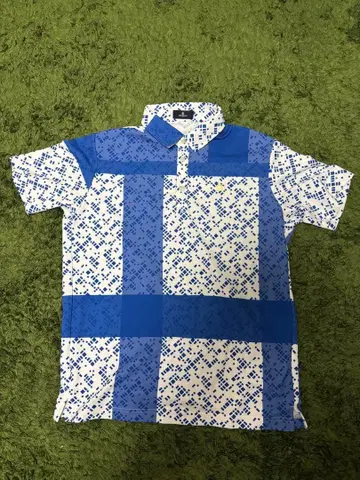 Munsingwear 기하학 패턴 골프 셔츠 L 사이즈