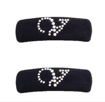 thevirgins 헤어 클립 헤어 머리핀 블랙