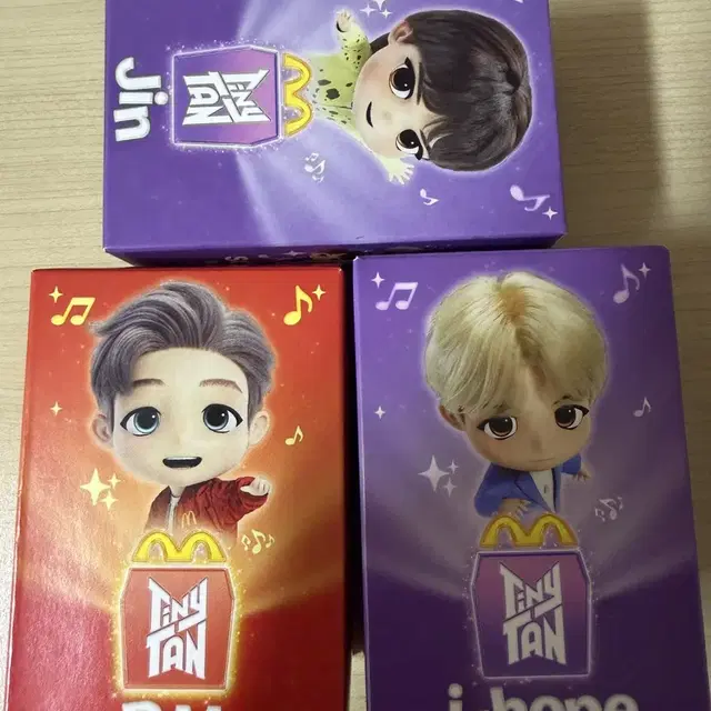 BTS 맥도날드 해피밀 TinyTAN 피규어 일괄