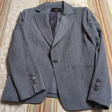 Leithan 그레이 헤링본 테일러드 자켓