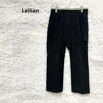 레리안 스트레치 팬츠 블랙 L 신축성 코튼 허리밴딩