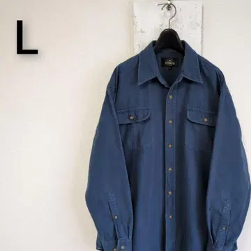 구제 의류 REDHEAD 레드헤드 플란넬 셔츠 샤모어 셔츠 네이비 L