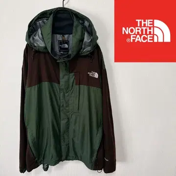 [자수 로고] 마운틴 후드티 그린&브라운 남성용 L HYVENT