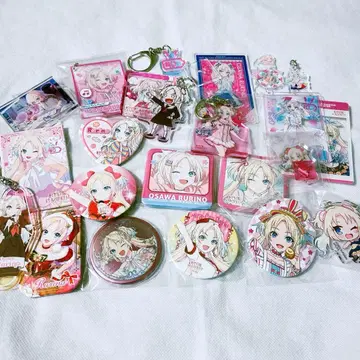 오사와 루리노 굿즈 캔뱃지 아크링 키링 등