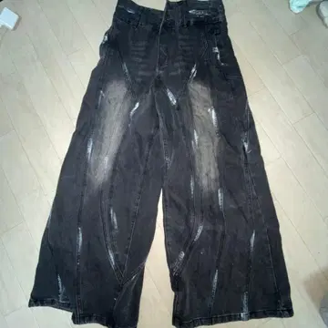 Argue culture 청바지 팬츠 블랙 데미지