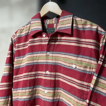 80s 빈티지 OCTOPUS ARMY 플란넬 셔츠 짧은 기장