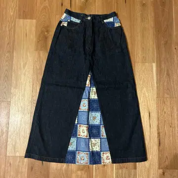 PINK HOUSE 패치워크 데님 스커트 M