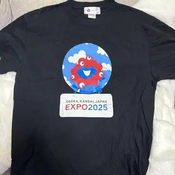 오사카 간사이 엑스포 미야쿠미야쿠 T셔츠 블랙 L