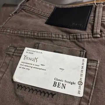 YANUK 클래식 스트레이트 BEN 데님 30