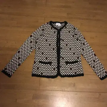 ERIC BOMPARD 기하학 패턴 니트 가디건