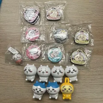 치이카와 굿즈 묶음 판매 미니 피규어 쿠라스시 캔뱃지 마그넷