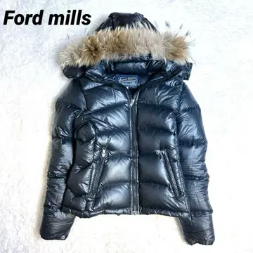 y2k Ford mills 짧은 기장 다운 자켓 퍼 아카이브