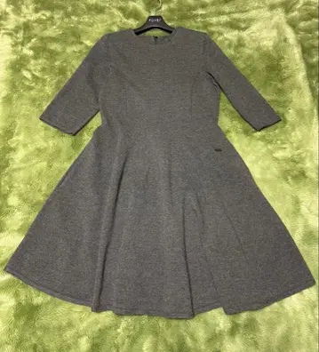 FOXEY 그레이 7부 소매 원피스 42