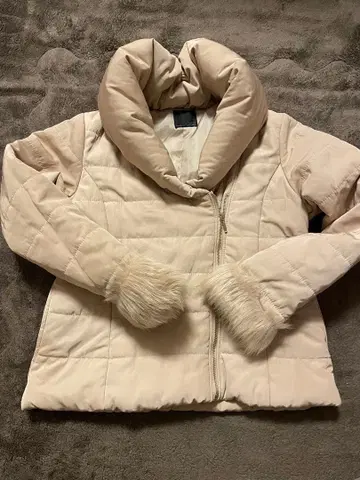 후드 부착 퍼 다운 자켓 사이즈 L