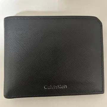 Calvin Klein 블랙 이단 접이식 지갑