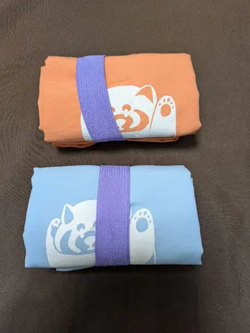 그라니프 삿포로 한정판 이카쿠 에코백 오렌지 스카이블루 세트