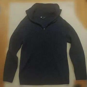 G-STAR RAW 네이비 집업 니트 남성용