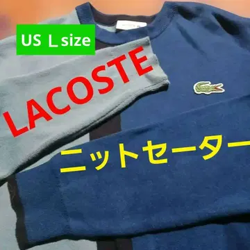 가격 인하 LACOSTE 컬러 블록 스웨터