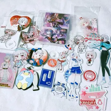 유키리츠즈리 캔뱃지 아크릴 스탠드 아크릴 키링 등