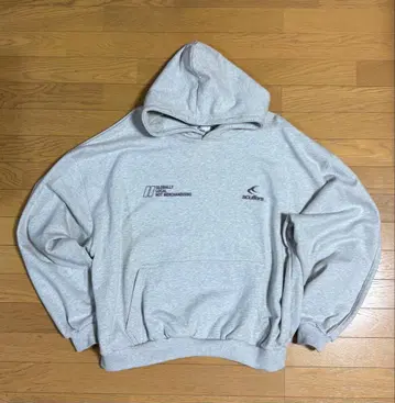 Scuffers 짧은 기장 후드티 XL 그레이