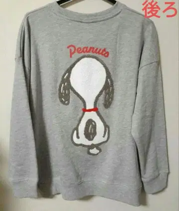 택 포함 미사용품 스누피 사가라 자수 맨투맨