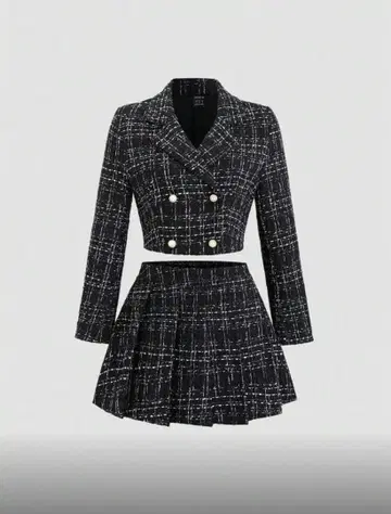 SHEIN 트위드 셋업 XXL(L)