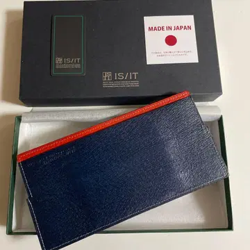 IS/IT 네이비 장지갑 일본제