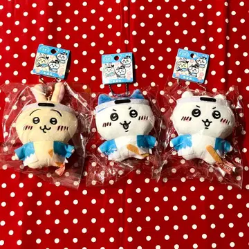 교토 한정판 신선조 봉제 인형 키체인 3개 세트 치이카와 하치와레 토끼