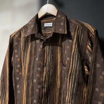 80sCONSTELLATION 올 패턴 셔츠 M 재팬 빈티지