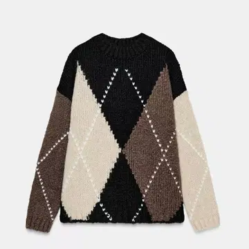 마름모 니트 스웨터 ZARA