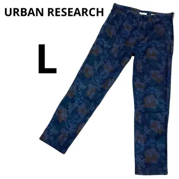 URBAN RESEARCH 어반 리서치 꽃무늬 팬츠 네이비 40 일본제