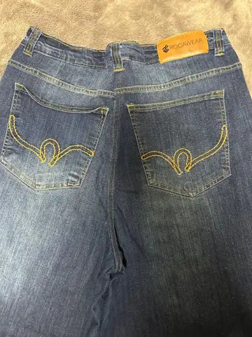 로카웨어 데님 90sHIPHOP 데님 스케이터 초와이드