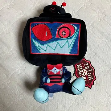 해즈빈 호텔에 오신 것을 환영합니다 앉은 봉제 인형 복스