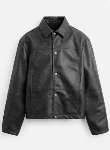 ZARA 그라데이션 페이크 가죽 자켓