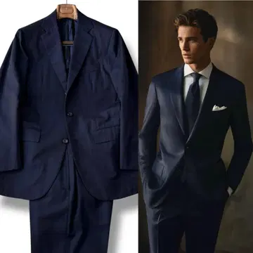 Kiton 키튼 셋업 수트 최상급 네이비 46 M 사이즈