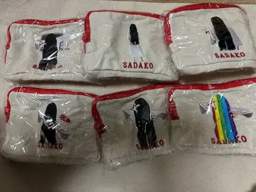 무서운 귀여움 자수 파우치 사다코 전 6종류 컴플리트