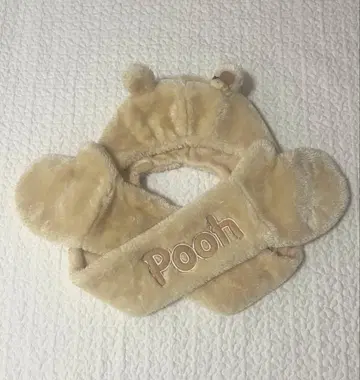 디즈니 푸우 팬캡 머플러