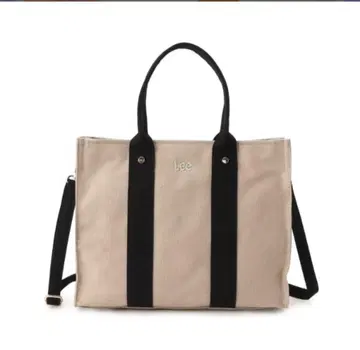 Lee 토트백 베이지/블랙