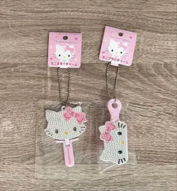 헬로키티 키라데코 미니 거울 참 산리오 챠미키티