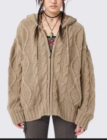 MINGA LONDON 니트 후드티