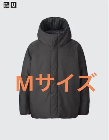 유니클로 U 퍼프 테크 볼륨 후드티