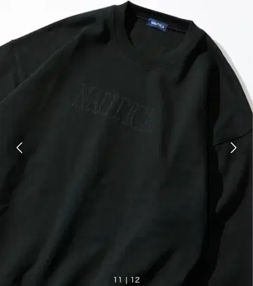 NAUTICA 크루넥 로고 맨투맨