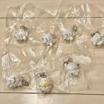 산리오 캐릭터즈 메지루시 액세서리 폭신폭신 스노우 7개 세트