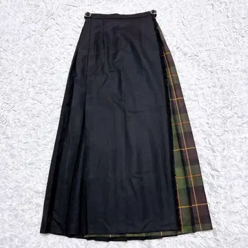 오닐 오브 더블린 플리츠 울 랩 랩 스커트 체크