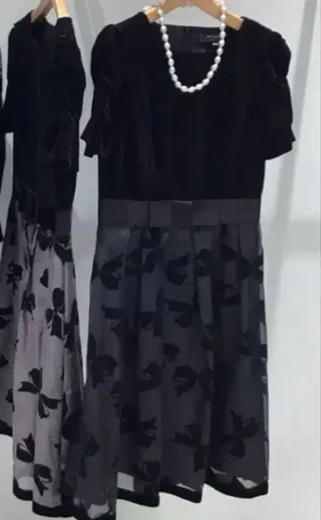 엠즈 그레이시 인스타 벨로아 리본 원피스 36