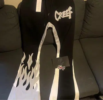 CREEF 조거 팬츠 불꽃 디자인