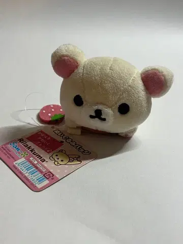 산엑스 코리락쿠마 딸기 인형 배지 2012년